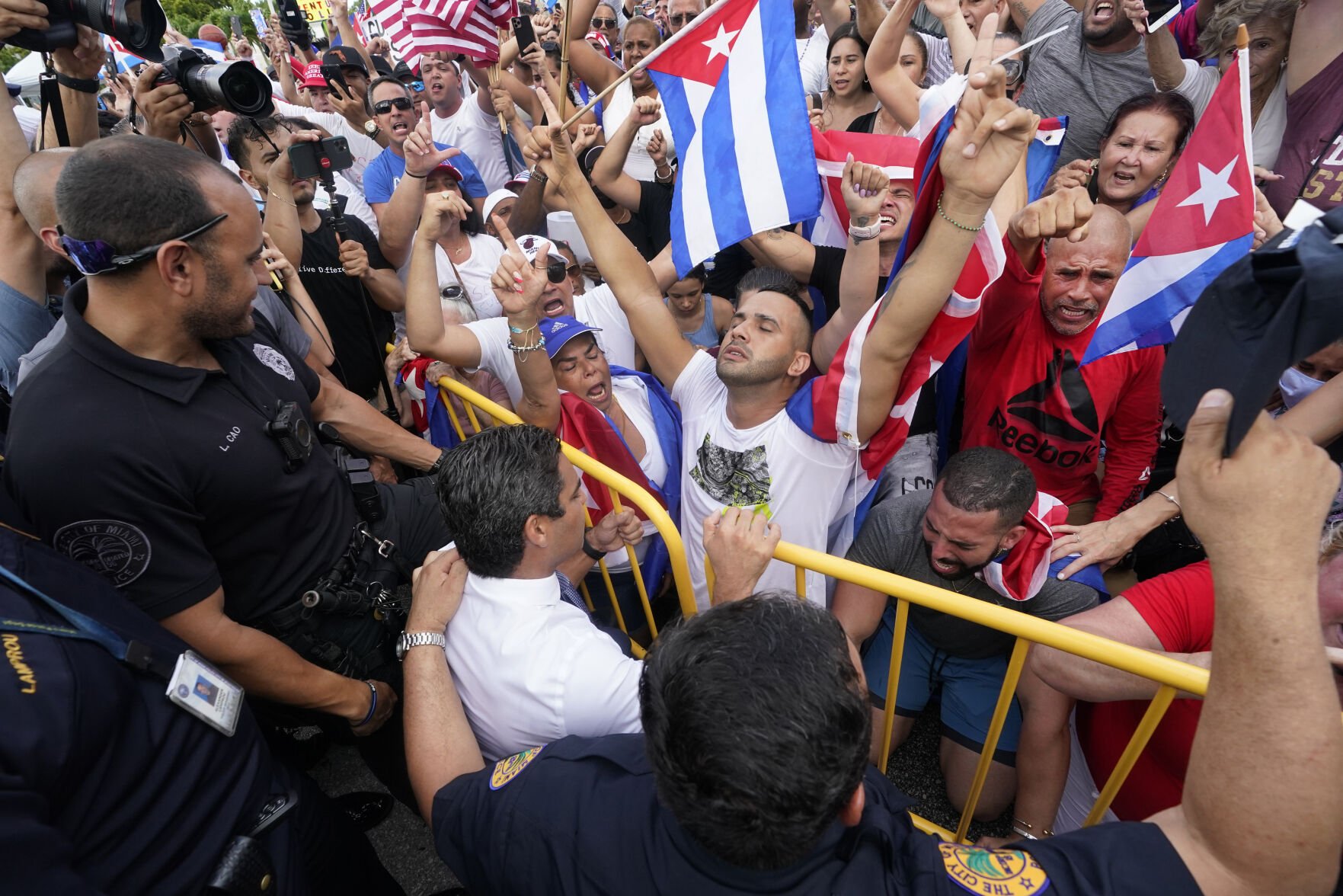 APTOPIX Cuba Protests Miami